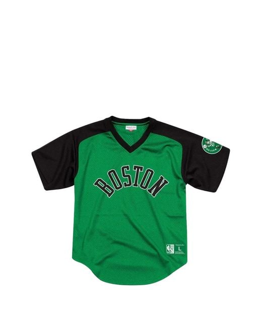 Mitchell & Ness Green Nba Final Seconds Mesh T-Shirt for men