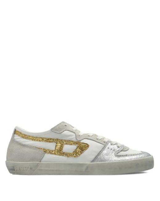 DIESEL S-leroji グリッターパネル スニーカー Gray