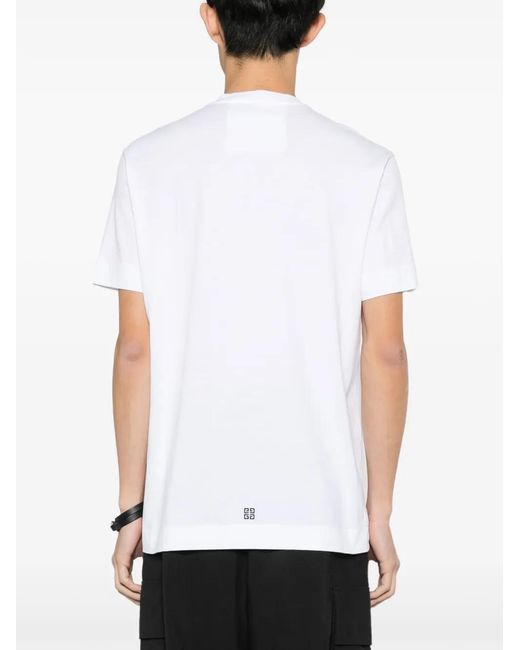Givenchy White T-shirt 1952 Slim In Cotone for men