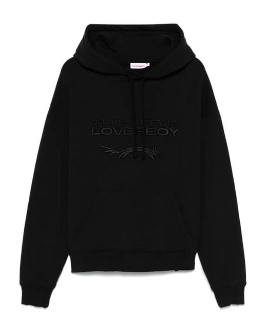Felpa Con Cappuccio di Charles Jeffrey in Black