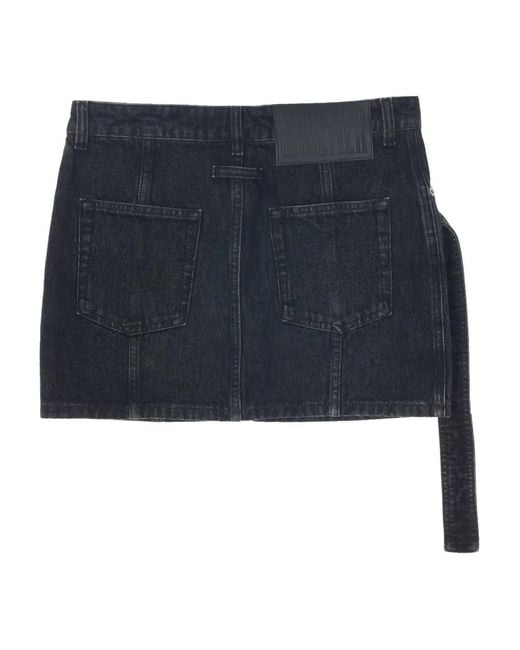 Jean Paul Gaultier Blue Low-Waist Mini Skirt