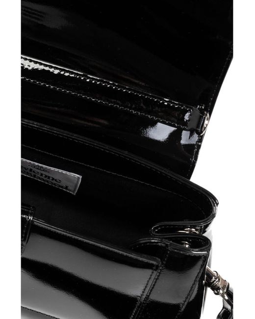 Vivienne Westwood Black Medium Hazel Shoulder Bag