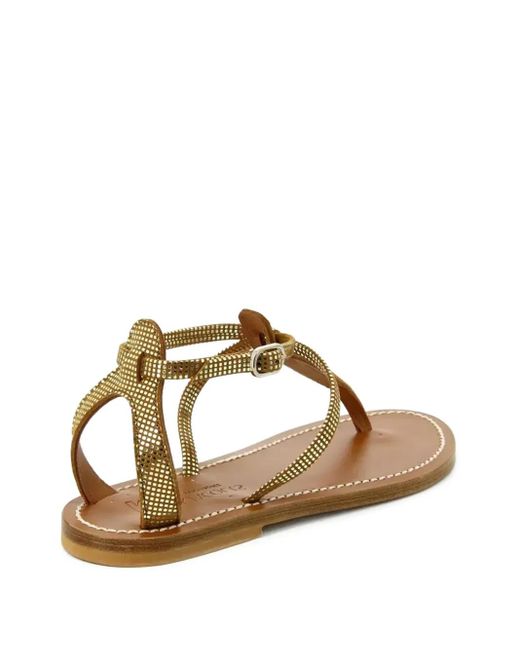 K. Jacques Brown Buffon Flat Sandals