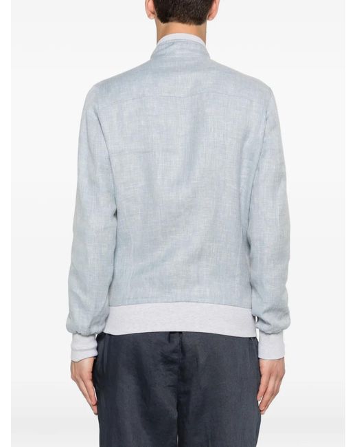 Chaqueta Bómber Con Cremallera Arte' de hombre de color Blue