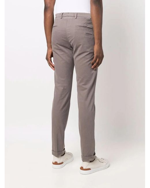 Briglia 1949 Gray Straight-Leg Chino Trousers for men