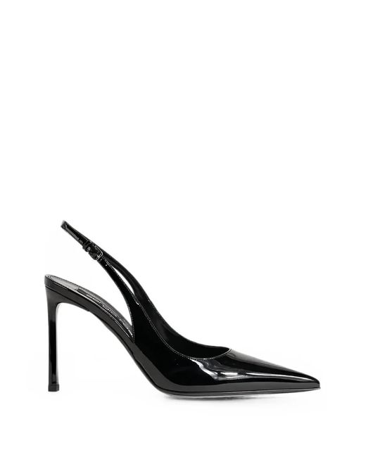 Sergio Rossi Black Sr Liya Patent-Leather Slingback Pumps