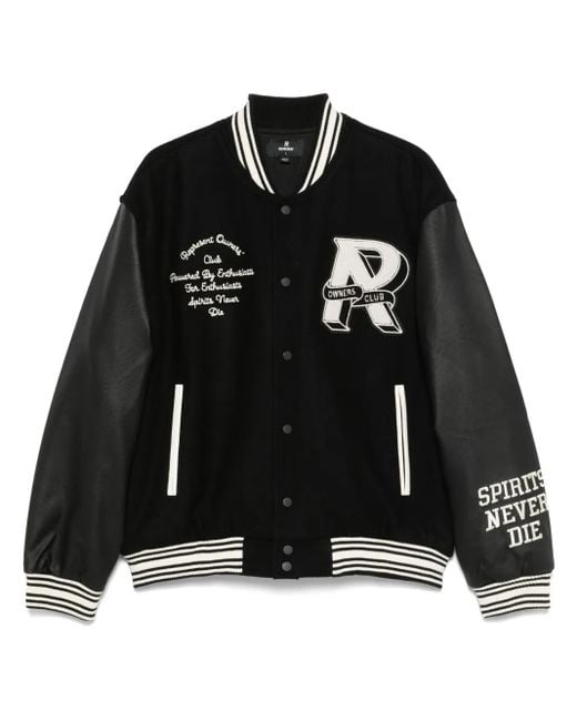 Represent Black Wool Jacket Owners Club for men