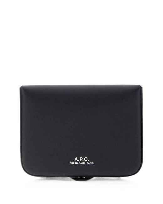 A.P.C. Black Josh Wallet for men