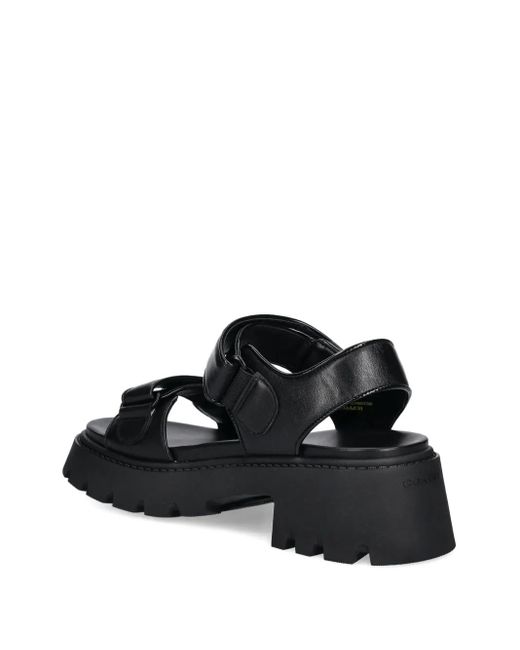 COACH 25 Mm Brynn Chunky Sandalen Met Logoplakkaat in het Black