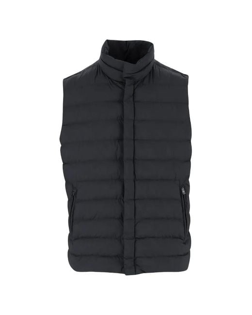 Herno Blue High-Collar Padded Jacket for men