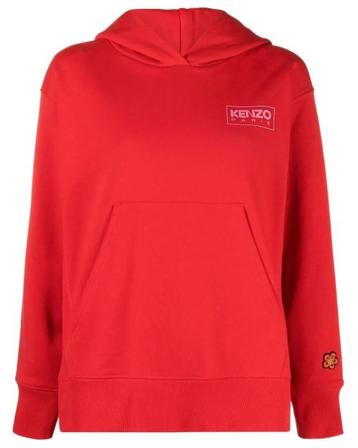 Felpa Con Stampa di KENZO in Red