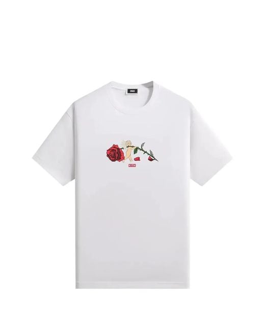 Kith White Cupid Rose T-Shirt for men
