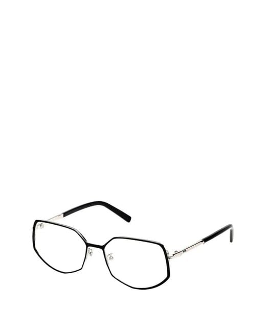 MCM Black Geometric-Frame Glasses