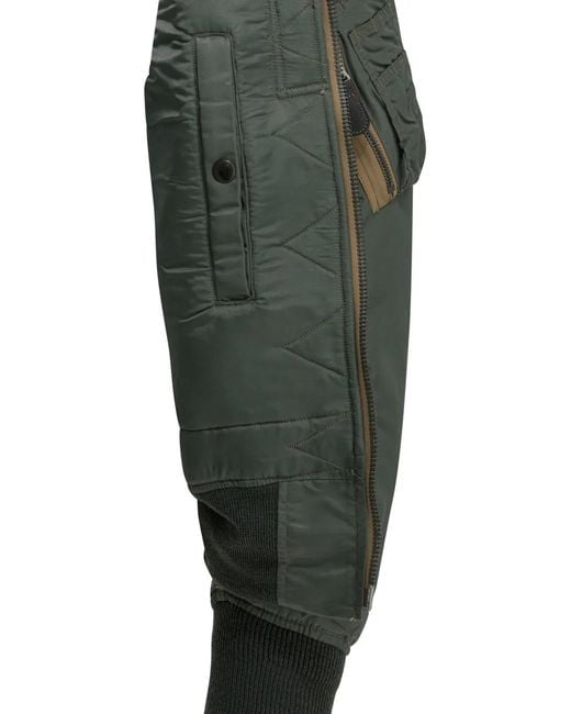 Buzz Rickson's Green Zip-Fastening Bomber Jacket for men