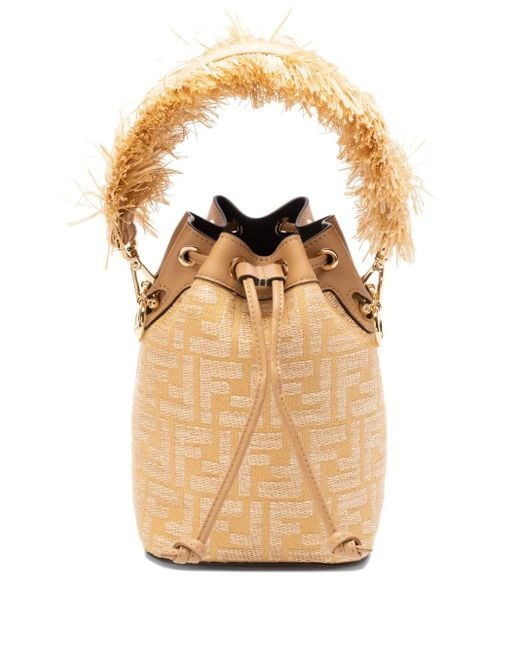 Fendi Natural Neutrals Bucket Bags