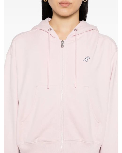 SPORT b. by agnès b. Pink Dino-Embroidered Hoodie