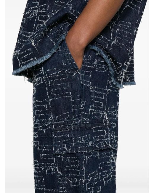 Shorts en jacquard Etudes Studio de color Blue
