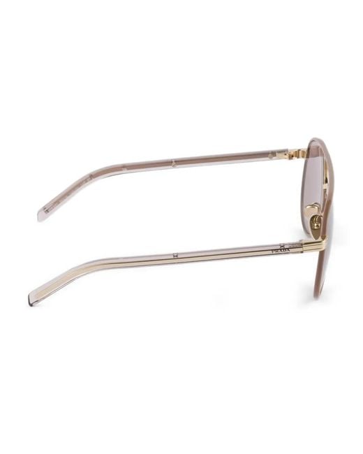 Prada Pink Aviator-Frame Sunglasses
