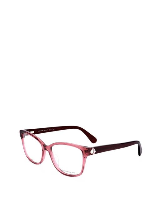 Kate Spade Pink Reilly Rectangle-Frame Glasses