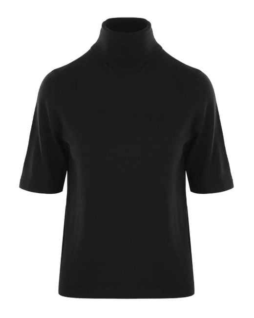 Maglione A Collo Alto di Allude in Black
