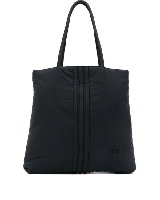 Y-3 Black Gesteppter Shopper