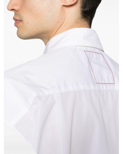 Uma Wang White Poplin Long-sleeved Shirt for men