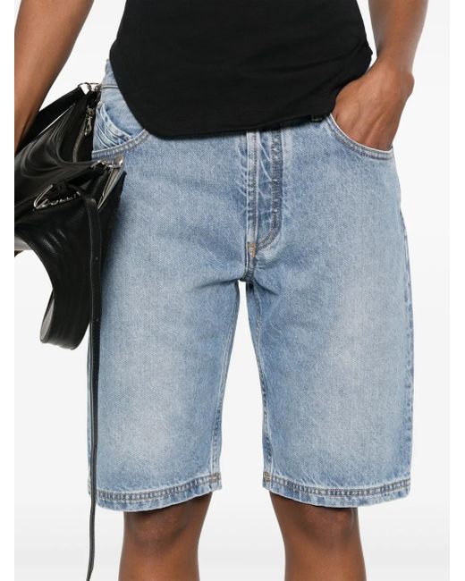 The Attico Blue Denim Shorts