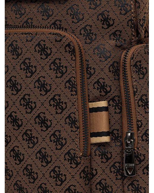 Guess Brown Boston Zip-Fastening Backpack for men
