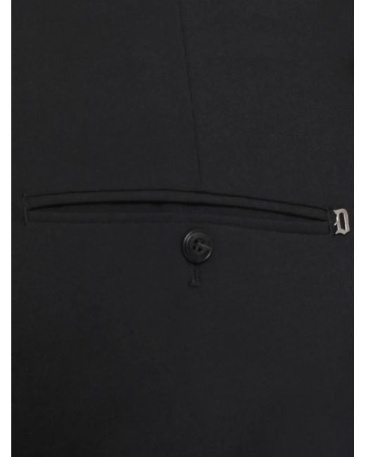 Dondup Black Button-Detail Pants for men