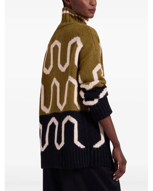 LaDoubleJ Green Gestrickter Pullover