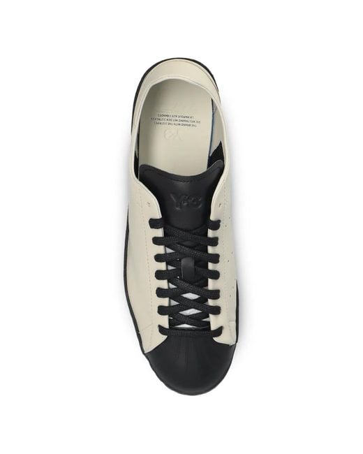 Y-3 White Superstar Sneakers