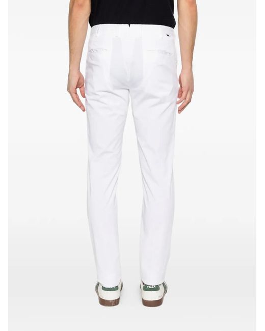Incotex White Bely-Loops Trousers for men