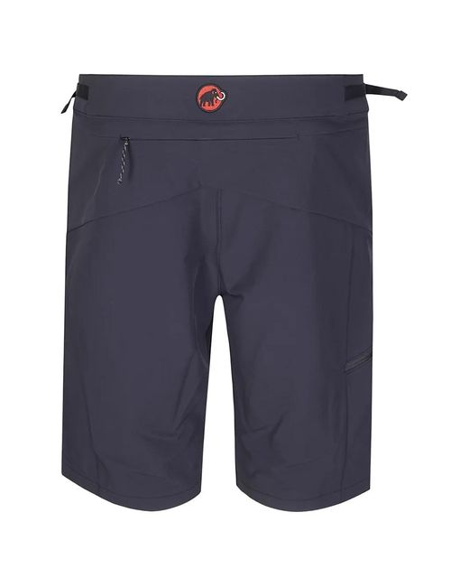Mammut Blue So Logo-Patch Shorts for men