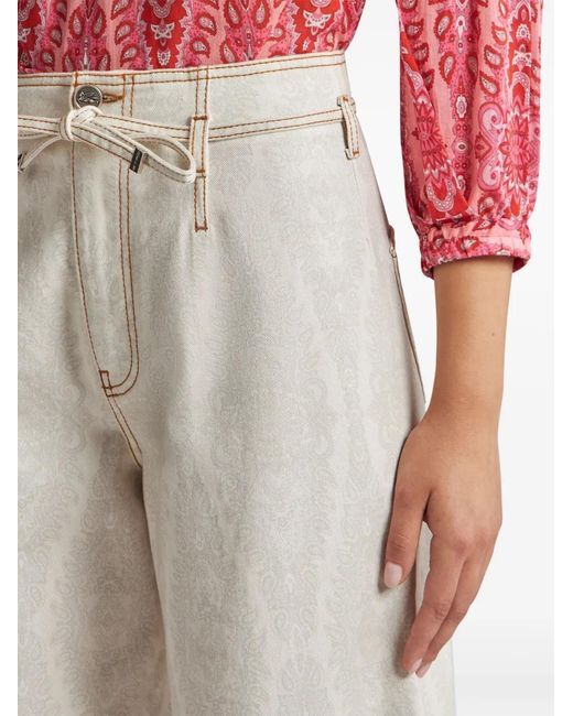 Etro White Flared Jeans