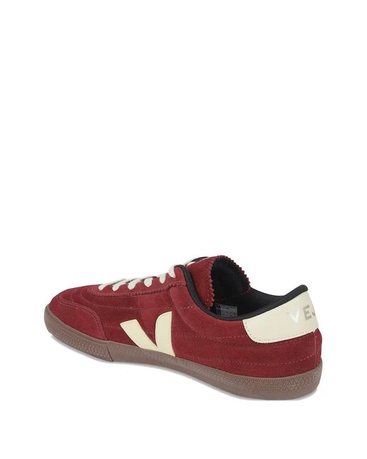 Veja Red Panenka Suede Sneakers for men