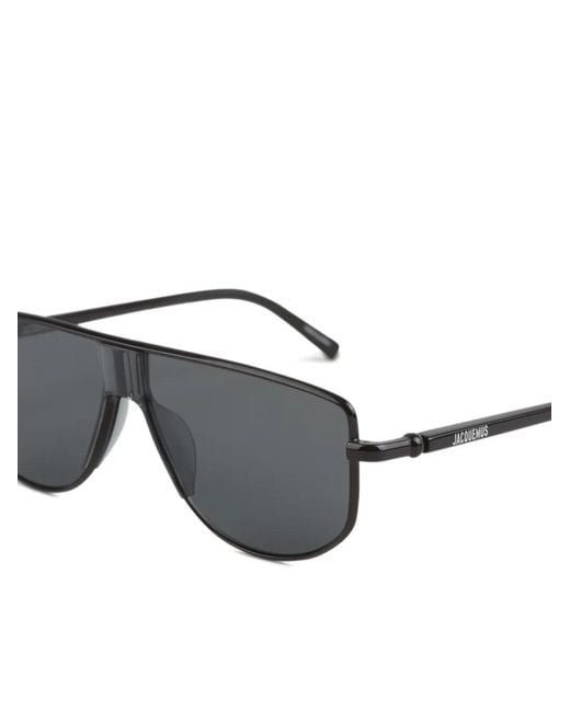 Jacquemus Gray Geometric-Frame Sunglasses
