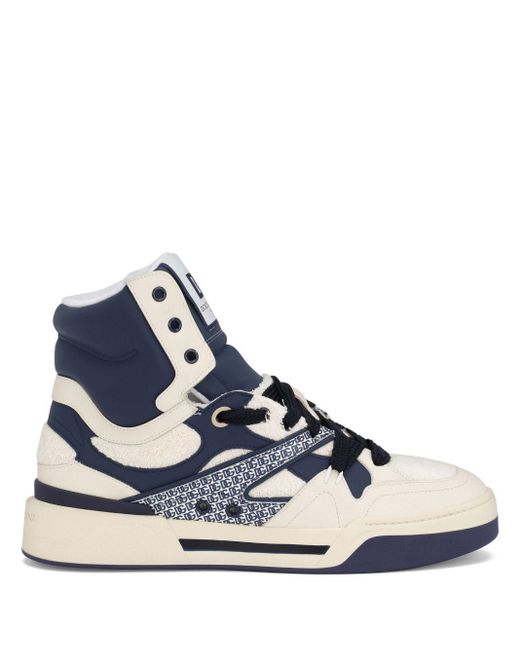 Dolce & Gabbana Blue New Roma High-top Sneakers for men