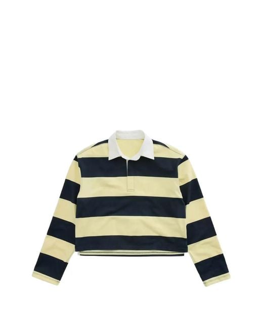 Agl Attilio Giusti Leombruni Green Londyn Striped Polo Shirt