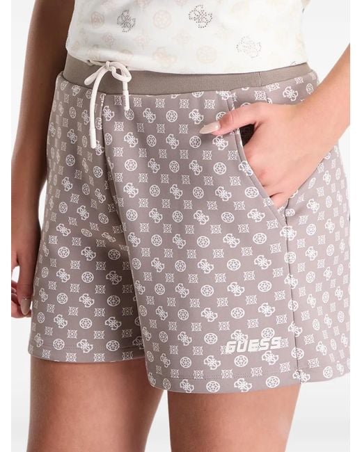 Guess Natural Scuba Logo Active Shorts