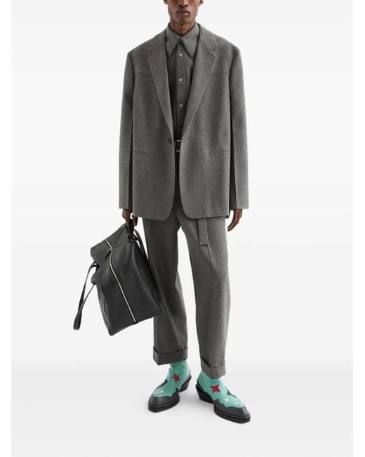 Jil Sander Gray Wool Blazer for men