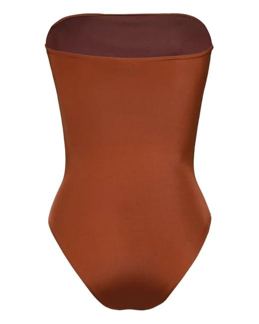 Johanna Ortiz The Classic Badpak Met Gevlochten Riem in het Brown