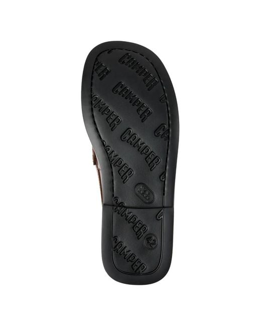 Camper Black Twins Don Leather Loafers for men