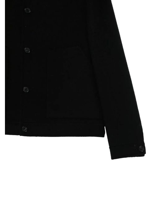 Low Brand Black Button-Up Jacket for men