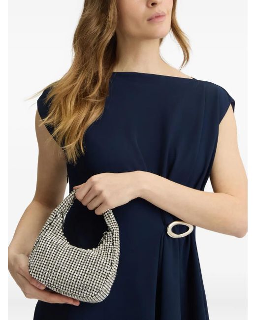 Liu Jo Gray Crystal-Embellished Tote Bag