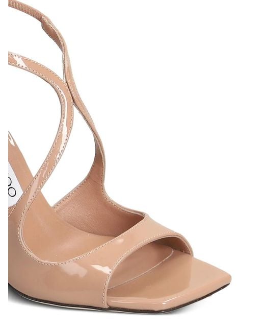 Jimmy Choo White Azia Crossover-Strap Sandals