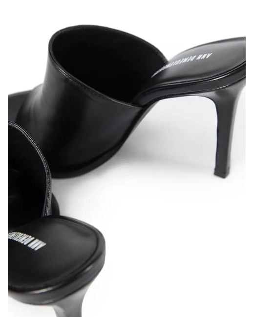 Ann Demeulemeester Black Ziya Nappa Leather Sandals