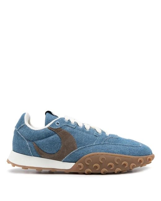 MARINE SERRE Blue Moon Laser Denim Sneakers for men