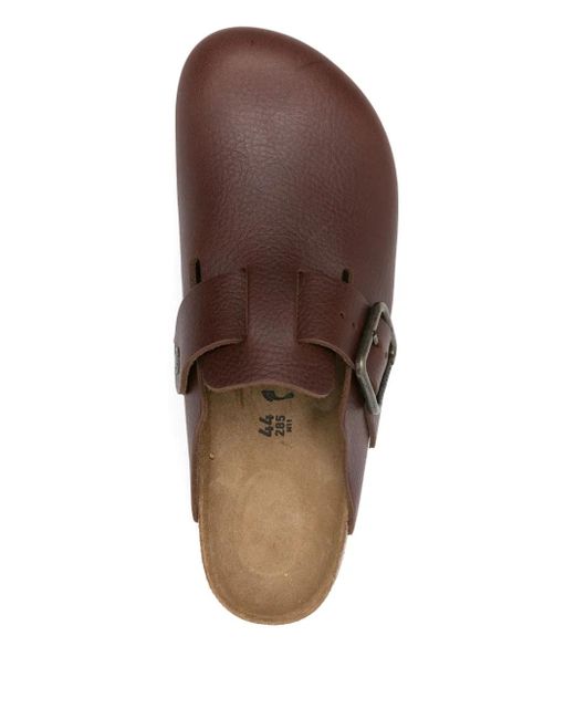 Birkenstock Brown Boston Slides for men