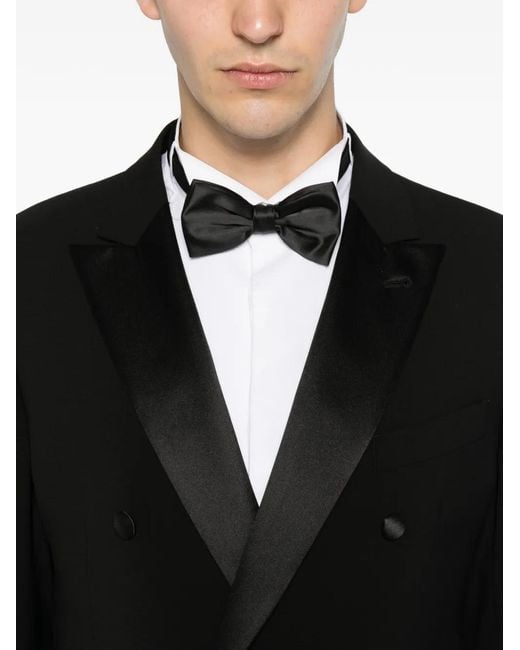 Emporio Armani Black Double-Breasted Suit for men