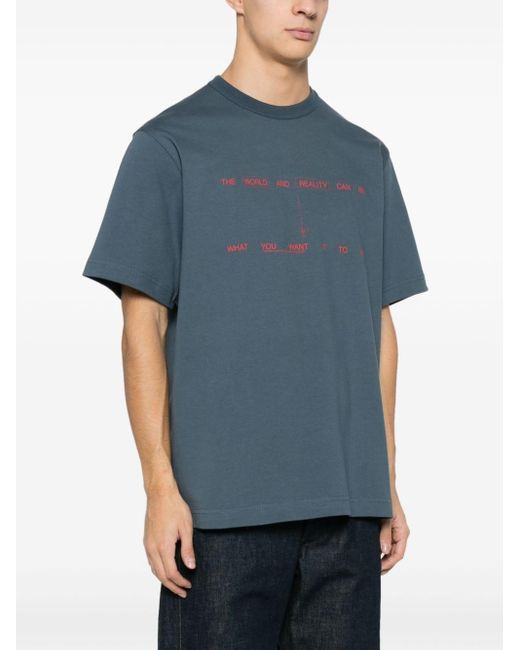 Helmut Lang T-Shirt mit grafischem Print in Blue für Herren